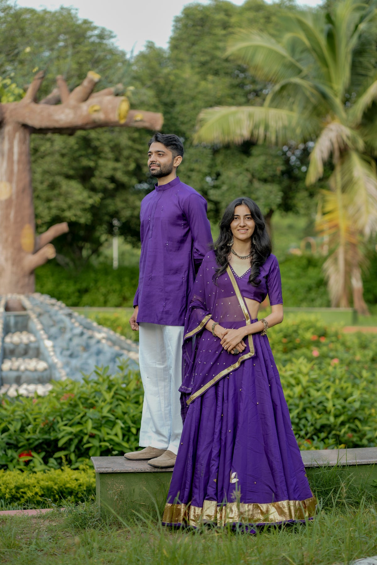 The Royal Purple Choli Set