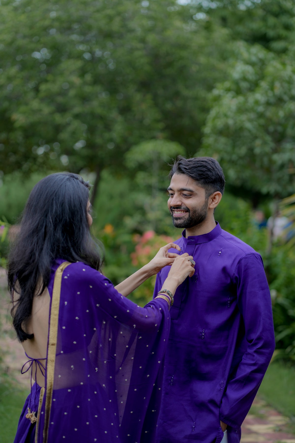 The Royal Purple Short Kurta
