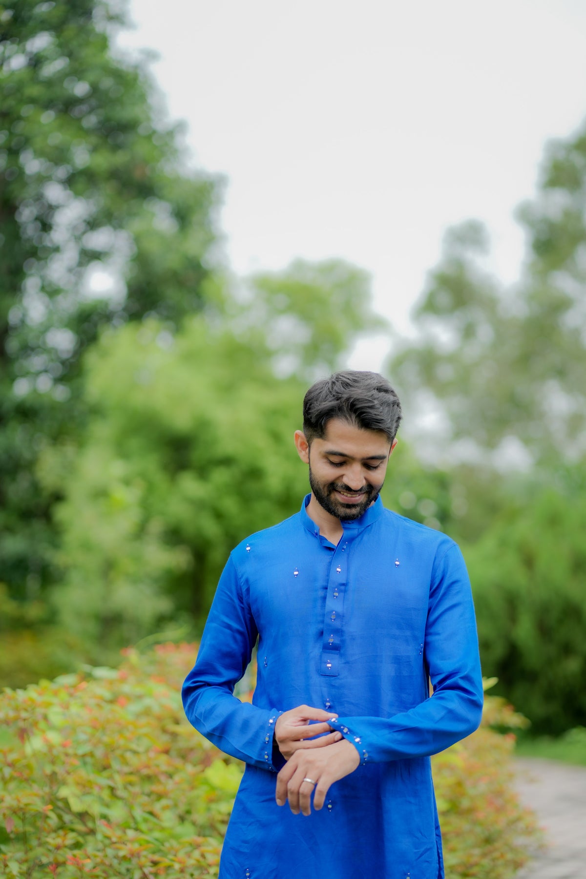 The Royal Blue Short Kurta