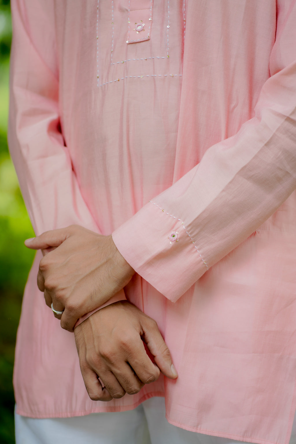 The Blush Pink Short Kurta
