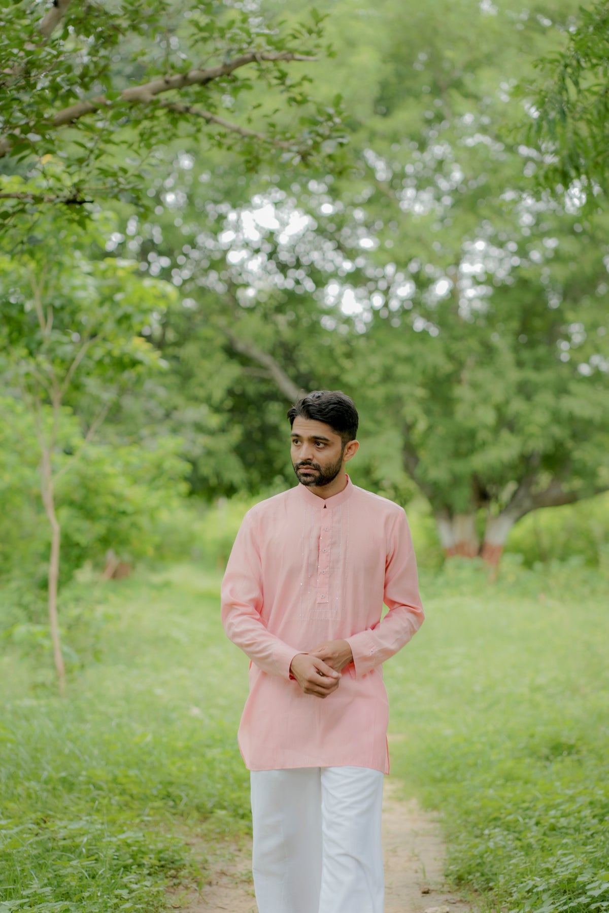 The Blush Pink Short Kurta