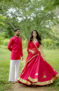 The Gulraaz Deep Red Choli Set